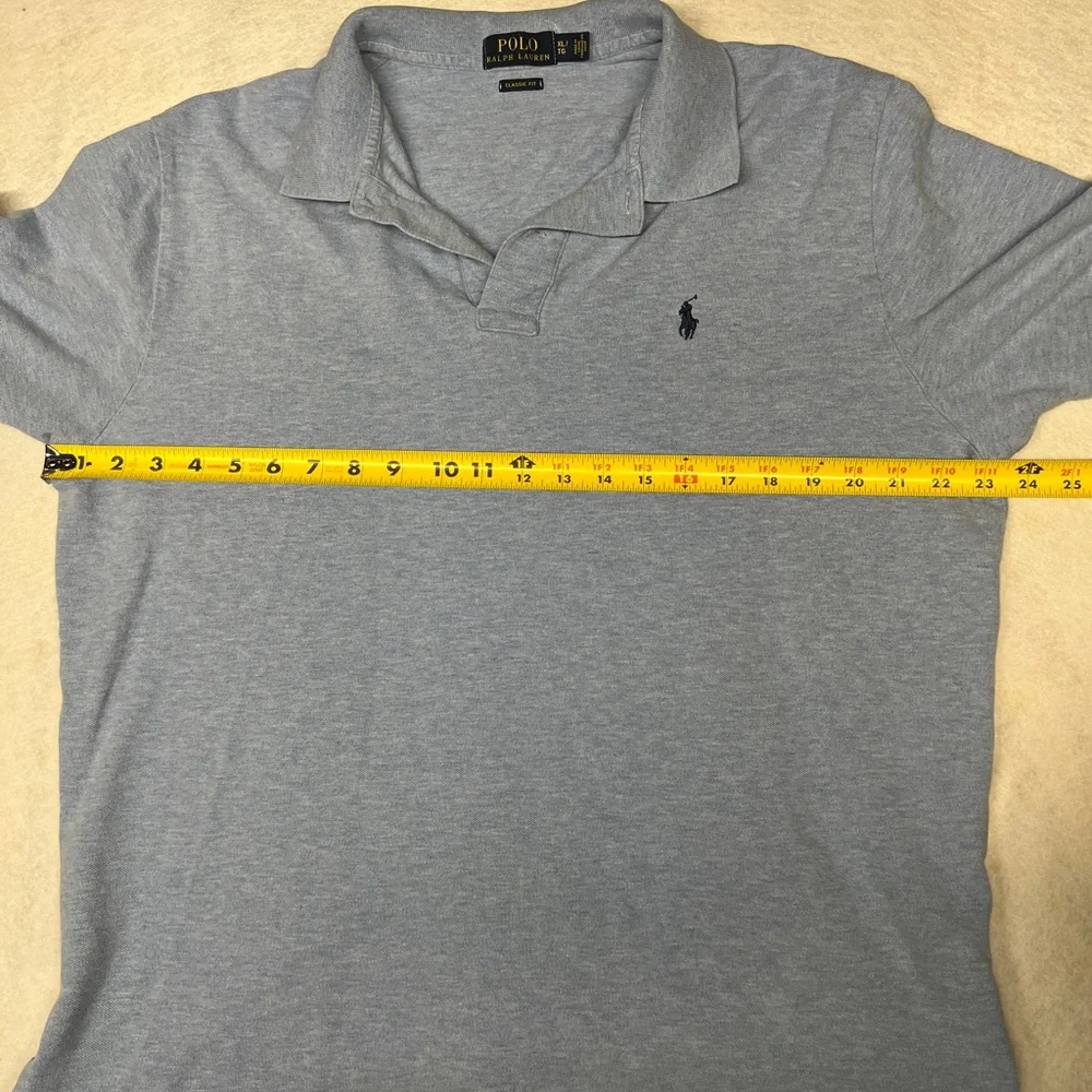 Polo Ralph Lauren Men’s XL Heather Blue Short‎ Sleeve Polo